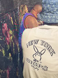 Image 2 of GIGPS NYC PLAYBOY TEE (WHITE)