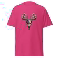 Image 7 of Unisex classic tee, Americana Deer Skull with Antlers Patriotic Tee