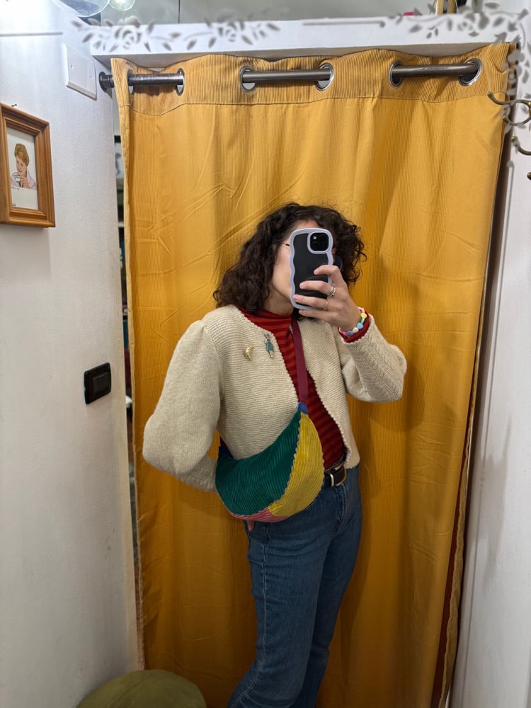 Image of Banana Bag Verdone/rosa/ocra