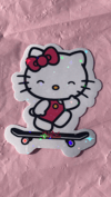 Sparkly Hello Kitty Sticker 