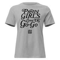 Image 2 of LOVEDCGOGO "PRETTY GIRLS LOVE" - Light - Women's Relaxed T-Shirt (see color options)