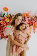 Motherhood Studio Colorful Floral Session