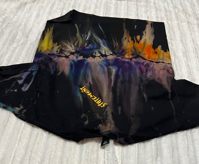REVERSE ICE DYED T SHIRT (Fire And Ice)
