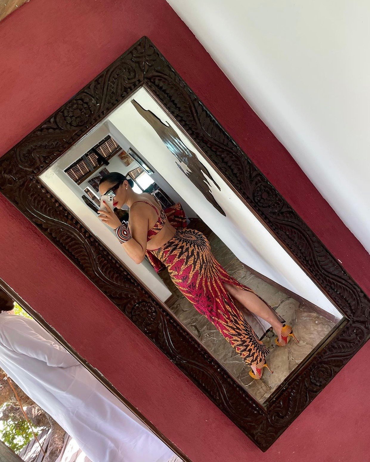 Image of AFRICAN ANKARA PRINT PUMPS (SIZE 41)