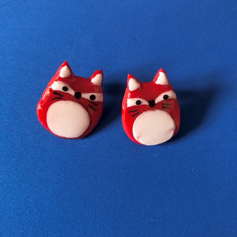 squishmallow fox earrings