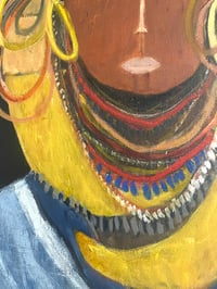 Image 3 of ‘Tribesmen’ 2025 mixed media on canvas