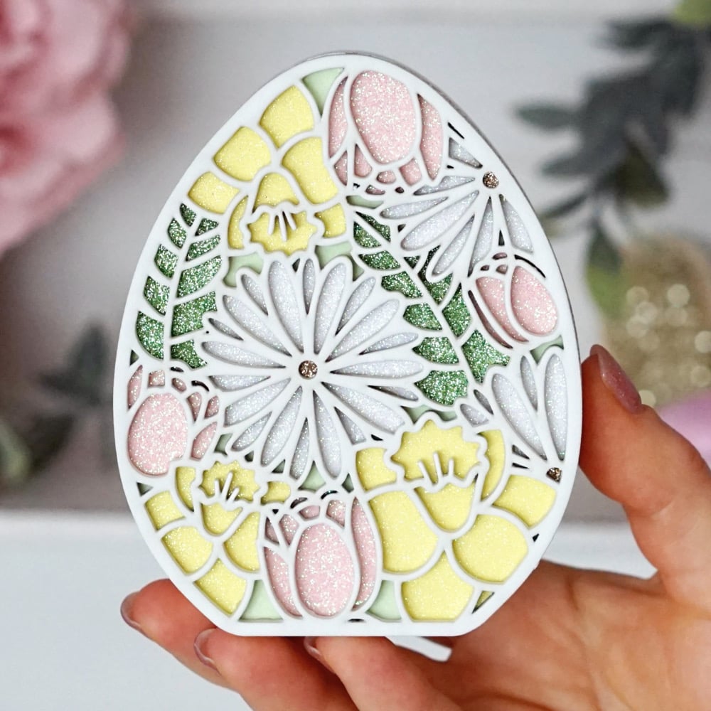 Image of PREORDER Floral Egg - large