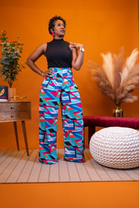 Image 1 of Multi Print Palazzo Pants