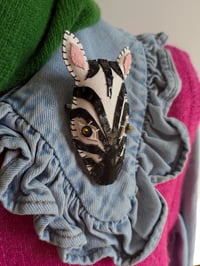 Image 2 of LAST ONE!! Zebra Brooch