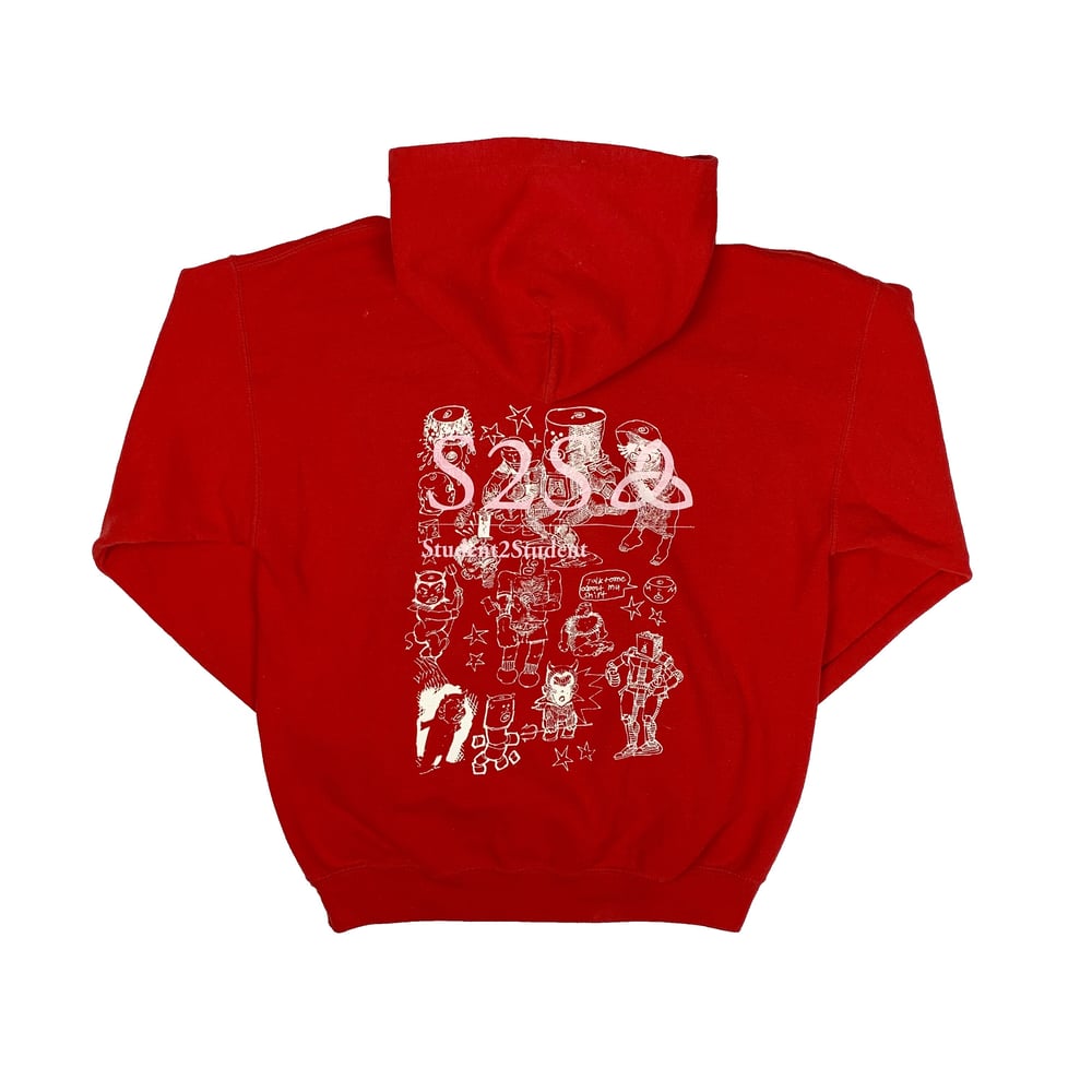 Image of "1/1" Trinity hoodie (Red/White) 