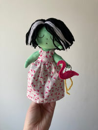 Image 1 of Bride Of Frankenstein Doll - Flamingo