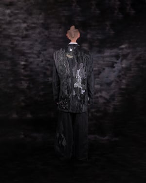 Image of MASSTAK - 41 Liquid Patchwork Blazer