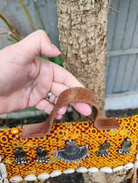 Image 4 of Mini city bag tribal Tan plain strap