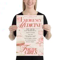 12x18in EMERGENCY MED POSTER - FOR THE GIRLS