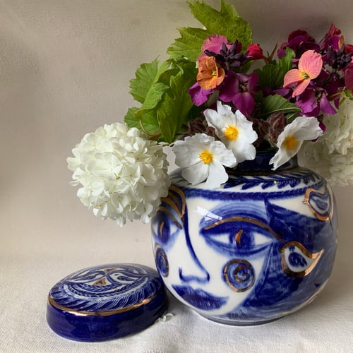 Image of Fairytales, Blue ginger jar.