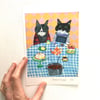 Art print A5 size -Snack time 
