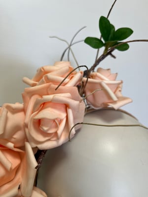 Image of Soft pink rose headpiece 