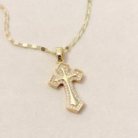 Image 1 of Gold Cross Necklace