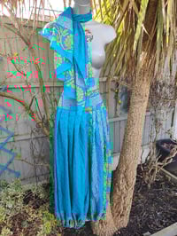 Image 1 of Milan Hareems/ Bloomer/ Balloon  trousers with matching head scarf - turquoise3 upto size 14