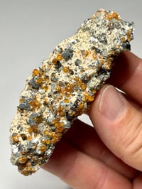 Image 3 of Hessonite Garnets On Matrix Specimen #2450