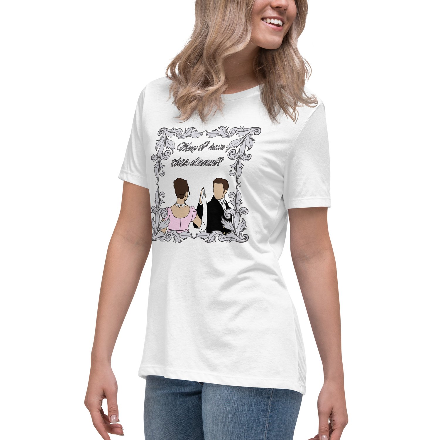 Image of Women's Relaxed T-Shirt dance bridgerton inspired 