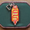 Chat Hot-Dog - Porte clef en Acrylique 