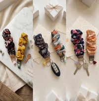 Image 1 of Scrunchie Wristlet Keychains: Hands-Free Harmony