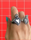 SACRED HEART FLAME RING