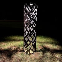 Image 1 of Garden Column - Intersecting/Crossed Lines