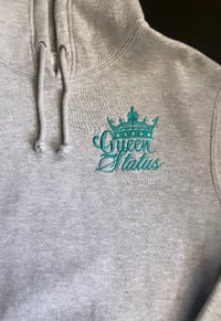 Image 2 of LIGHT GREY Hoodie (Unisex) with Embroidered Logos *Matches Light Grey Joggers