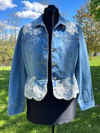 Image 4 of Small Loft Cropped Denim Jacket