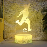 Image 3 of Footballer Cristiano Nathan LED 3D night light 16 colors variable visual lighting living room home d