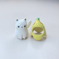 Image 4 of Banana cat ceramic figurine #3