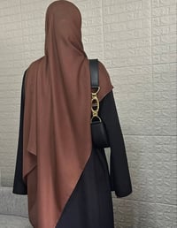 Image 3 of Chocolate Brown Modal Hijab
