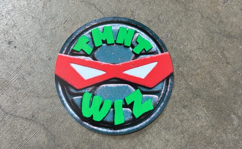Image of TMNT WIZ 4” VINYL LOGO STICKER