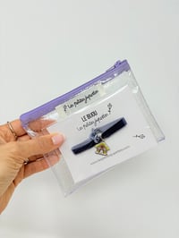 Image 4 of Ensemble Bracelet ENFANT Noël et Pochette transparente pailletée 