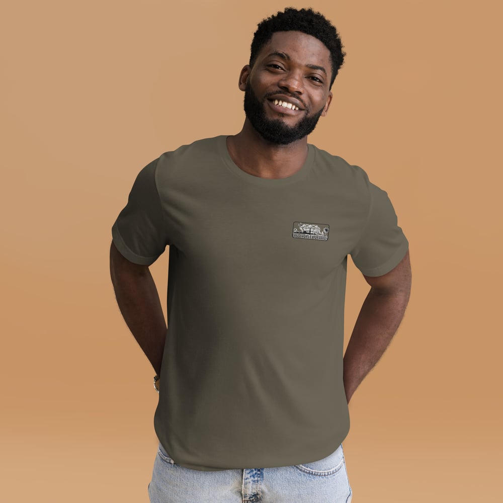 Image of Unisex t-shirt embroidered logo 