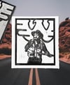 Waylon Jennings Linoprint 
