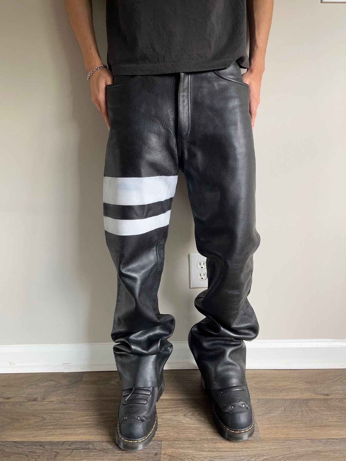 バイクウェア・装備 KADOYA PL-PANTS 2 Leather Motorcycle Pnt KADOYA PL-PANTS 2 Leather Motorcycle Pnt