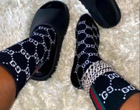 Image 2 of Striped Logo Socks 