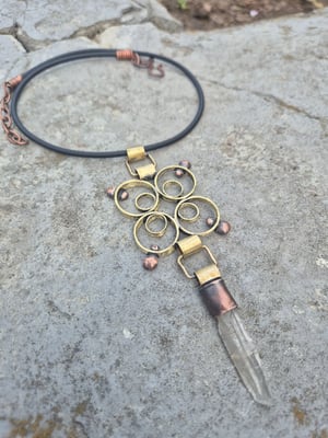 Bullet casings and crystal necklace  copy