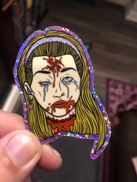 Beheaded Bitch Die-cut Glitter Sticker