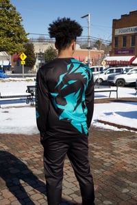 Image 3 of All In Teal Lion Long Sleeve