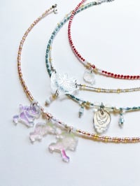 Image 1 of Beaded Charm Neclaces