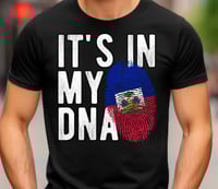 Image 4 of It’s in my DNA Haiti shirt