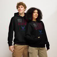 Image 4 of AF Flag Unisex mid-weight hoodie