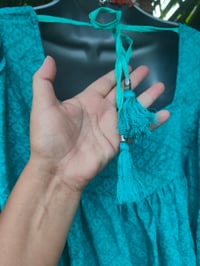 Image 5 of Gypset smock top / tunic - Turquoise