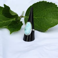 Image 2 of Larimar Oval Ring 