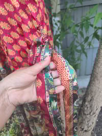 Image 4 of PEFKOS MAXI DRESS -Red and Orange  Size 10-18 uk