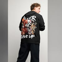 Image 3 of Men’s windbreaker - Locally Hated Merch - Never Give Up